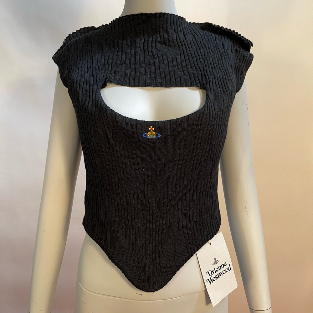 SOLD! Vivienne Westwood KATE CORSET BLK NWT IT40 - Picture 9 of 12
